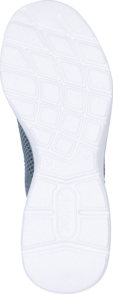 Rieker Damen Sneaker Textil Memosoft Weite G rutschfest bequem Gummizug M5072, Größe:39 EU, Farbe:Blau