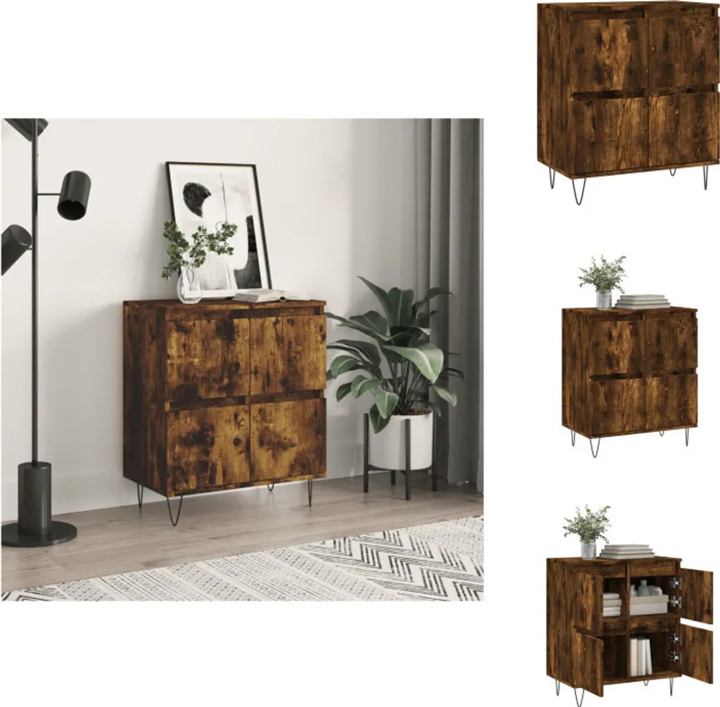 vidaXL Credenza Rovere Fumé 60cm - Analisi Materiali e Specifiche Tecniche