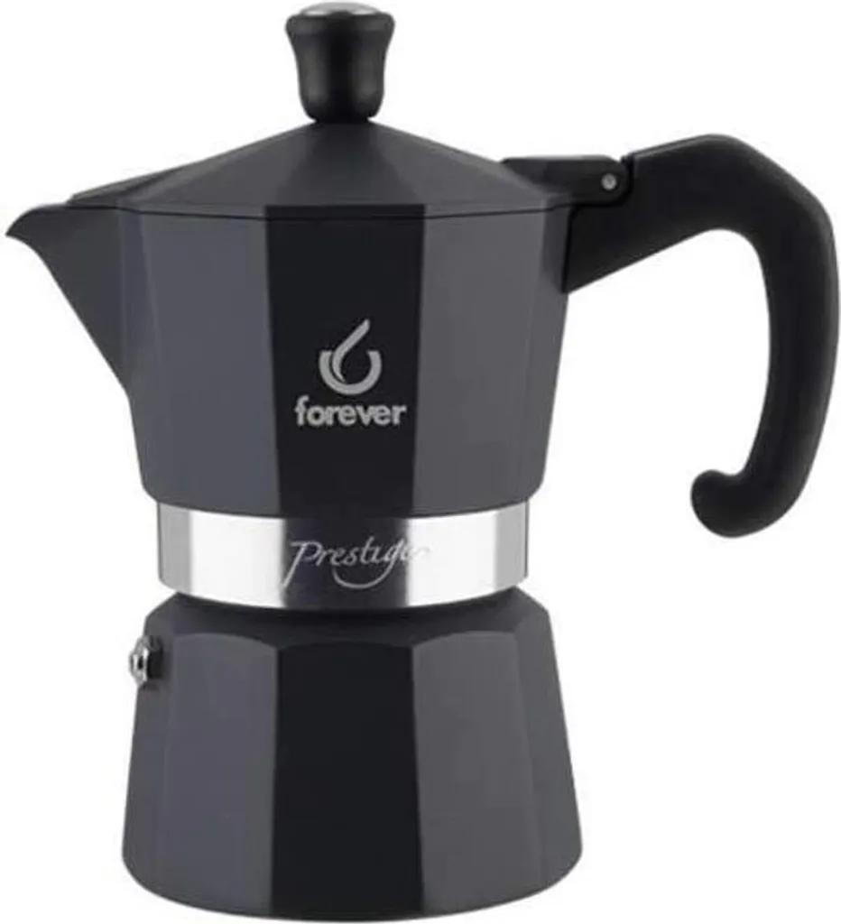 Cafetière Forever Miss Moka Noblesse 3 Tasses avec Joint en Silicone