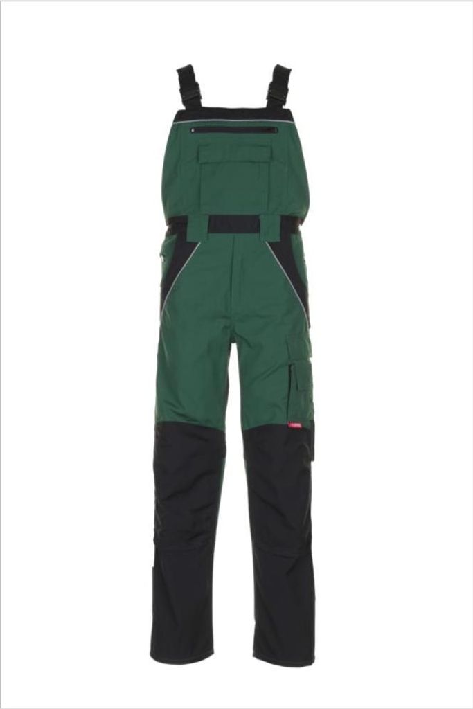 Planam Latzhose Plaline Gr. 54 grün/schwarz Produktbild 