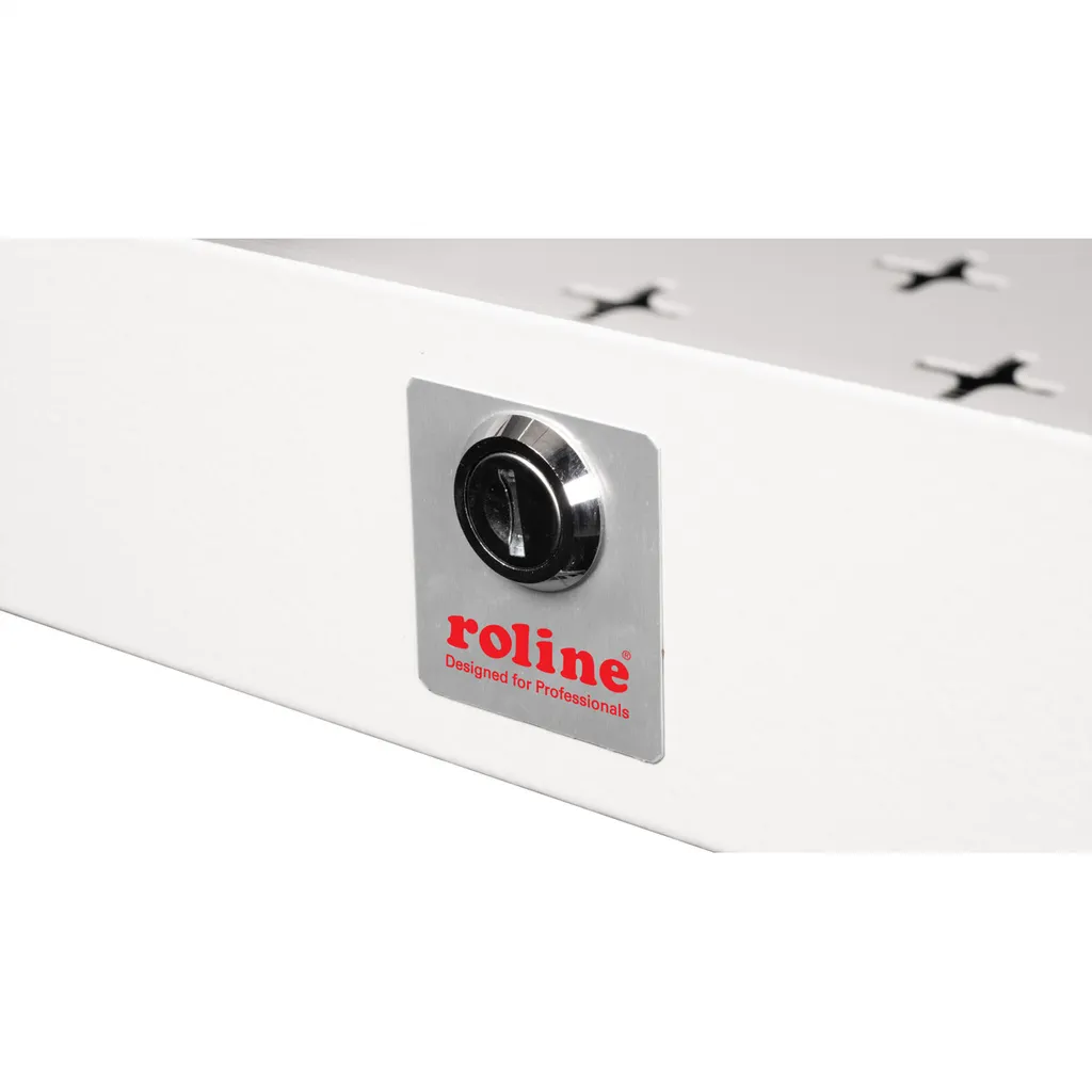 Coffret 19 pouces 5 UH compact ROLINE Basic en acier gris avec serrure