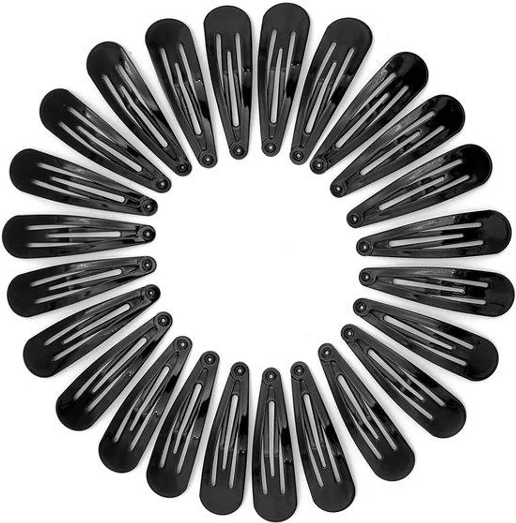 Barrettes argentées style Y2K 4,1 cm antidérapantes pour fille et femme