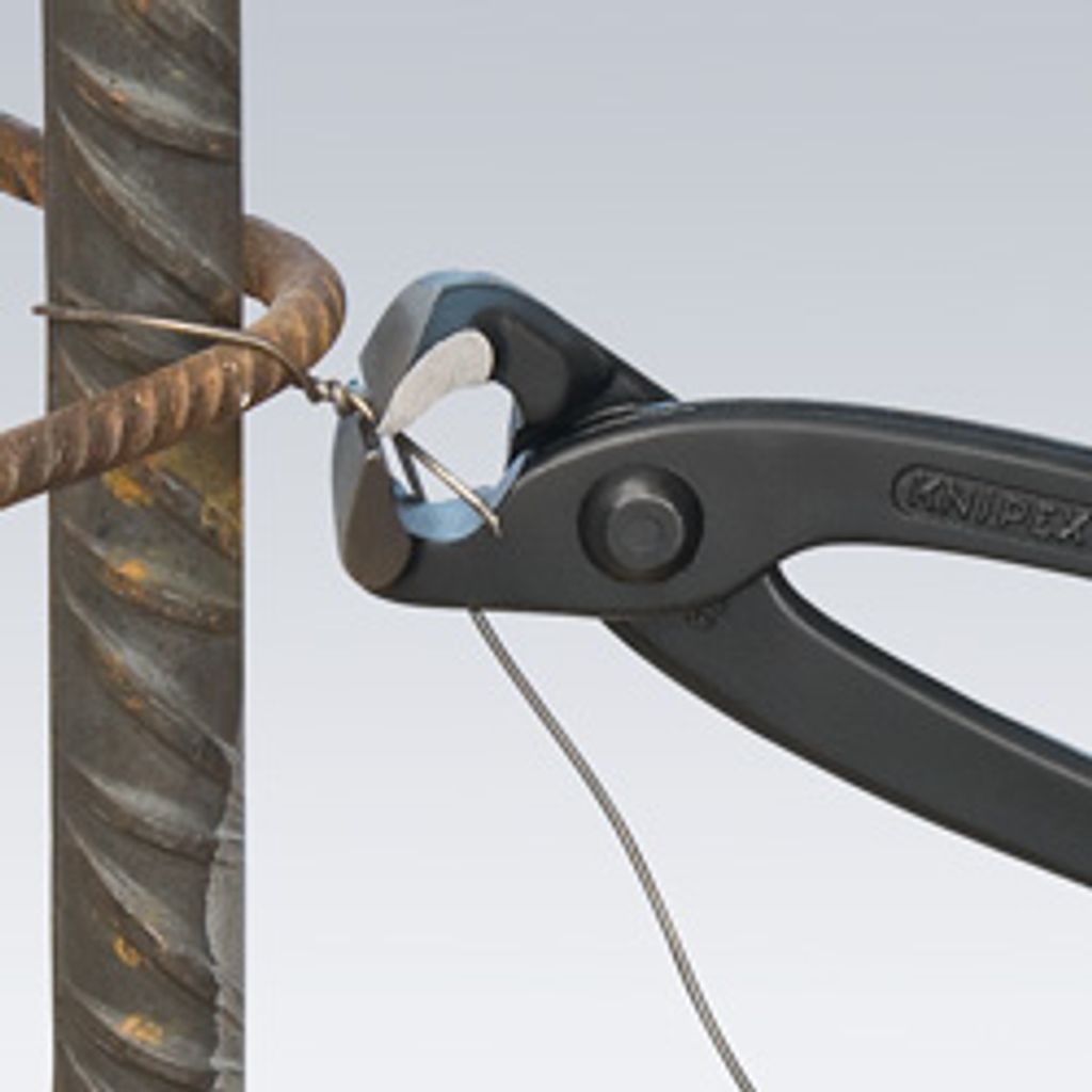 KNIPEX 99 01 280 EAN Monierzange (Rabitz- oder Flechterzange) mit Kunststoff überzogen schwarz atramentiert 280 mm