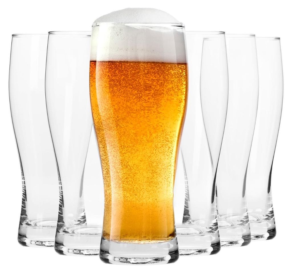 KROSNO Chill Biergläser und Pokale, 6er-Set, 620 ml Produktbild 