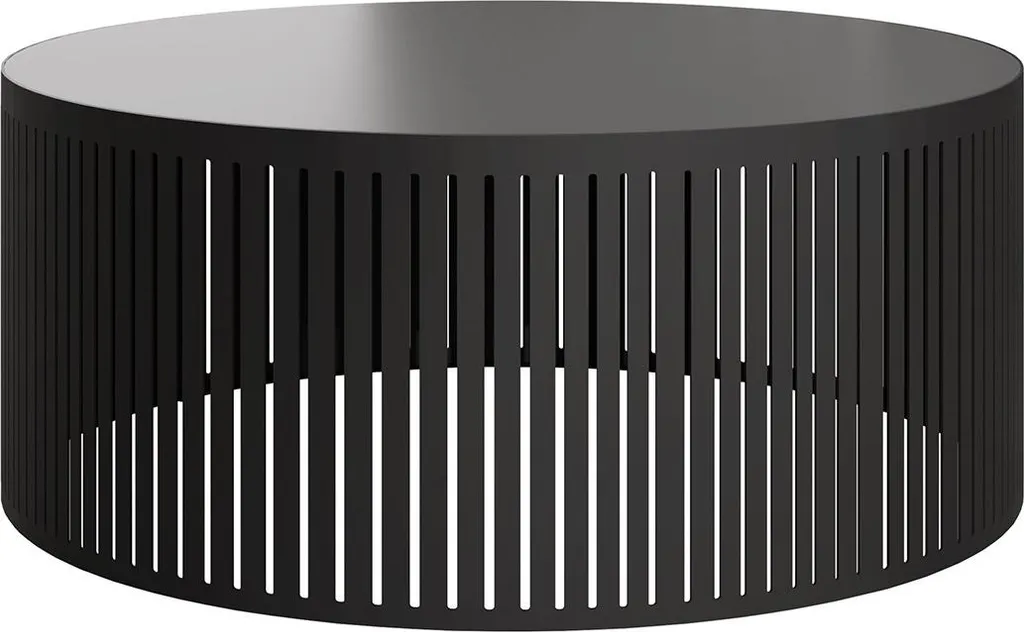 Table de salon ronde noire 59 cm Sally - Mobilier moderne pour séjour