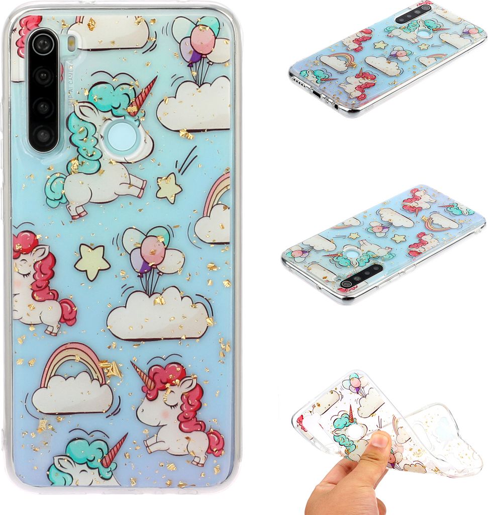 Für Redmi Note 8 / Pro Handy Cover schön lackiert Muster Komfortable Trage TPU Telefon Shell 9