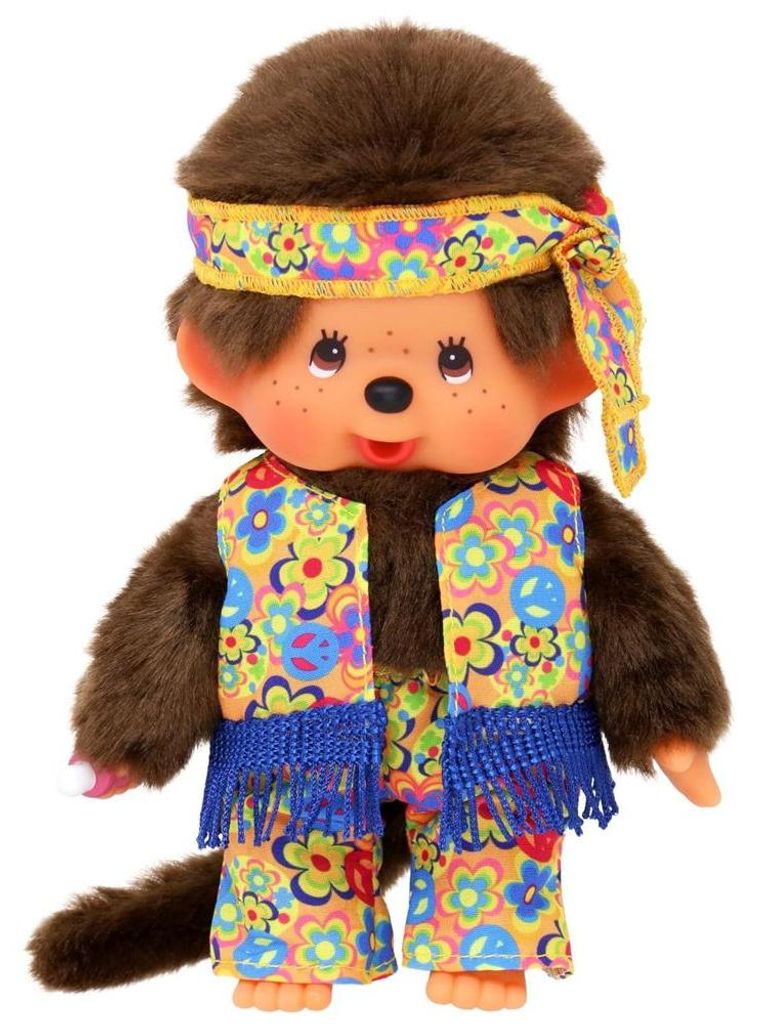 Ragazzo hippy con fascia per capelli | 20 cm | Monchhichi | Immagine del prodotto 