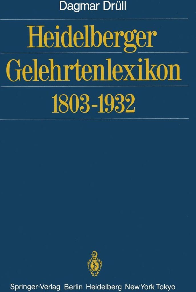 Heidelberger Gelehrtenlexikon 1803-1932