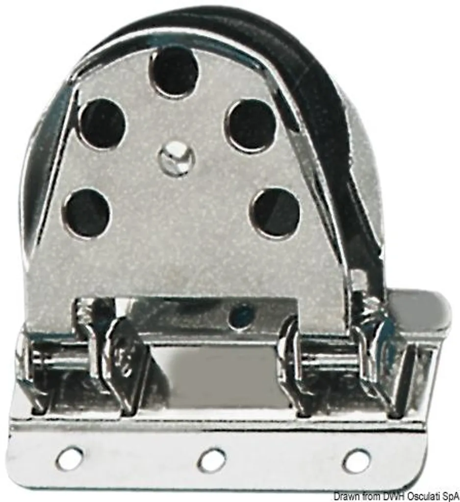 Poulie de renvoi pivotante anti-corrosion en acier VA pour cordage