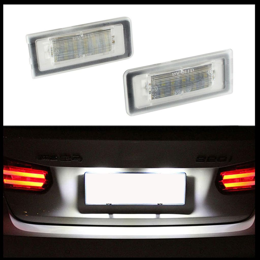 Für Audi TT 8N Roadster Coupe 1998-2006 2x LED PREMIUM Kennzeichenbeleuchtung in der Farbe von GOLDCAR