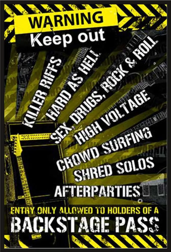 Poster encadré Guitar Room et cadre Shinsuke 61x91cm en plastique noir mat