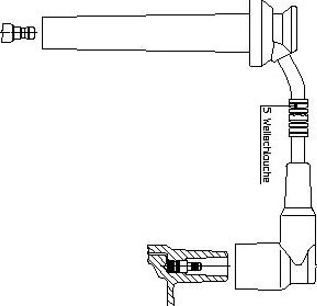 BREMI 8A15P87 Cavo Accensione per Mondeo III | Qualità OEM 4429613