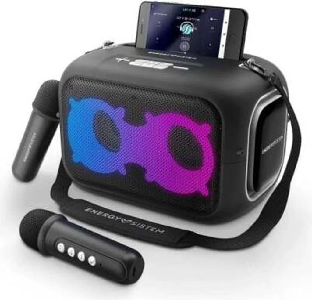 Enceinte Karaoké pour fêtes à la maison 60W Bluetooth et Micro Filaire
