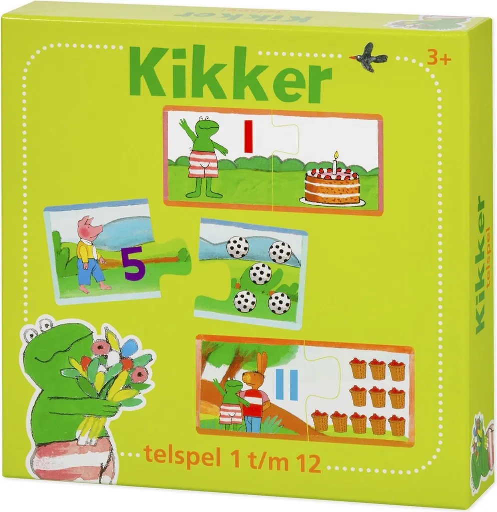 Apprendre à Compter sans Stress : Puzzle Kikker 12 Pièces Carton