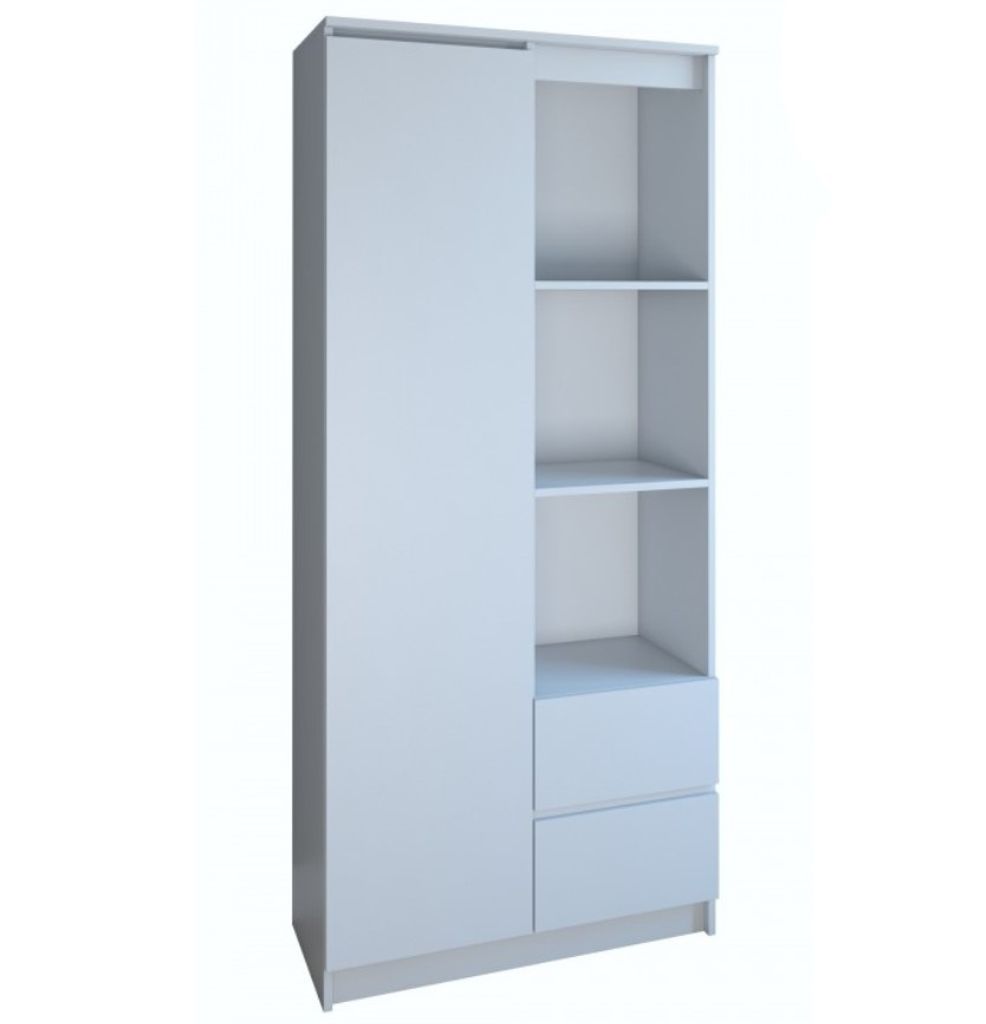 Scansia per ufficio con scaffali KALEV - bianco Immagine del prodotto 