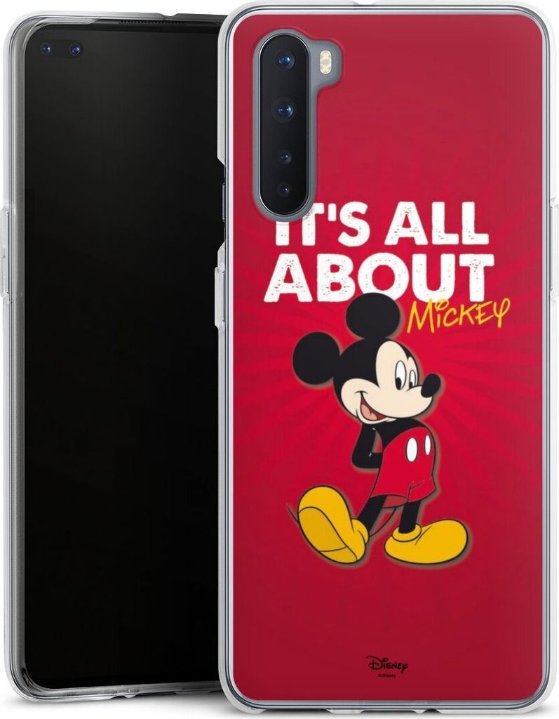 DeinDesign Handyhülle für OnePlus Nord Silikon Hülle Case Smartphone Schutzhülle Disney Maus Offizielles Lizenzprodukt