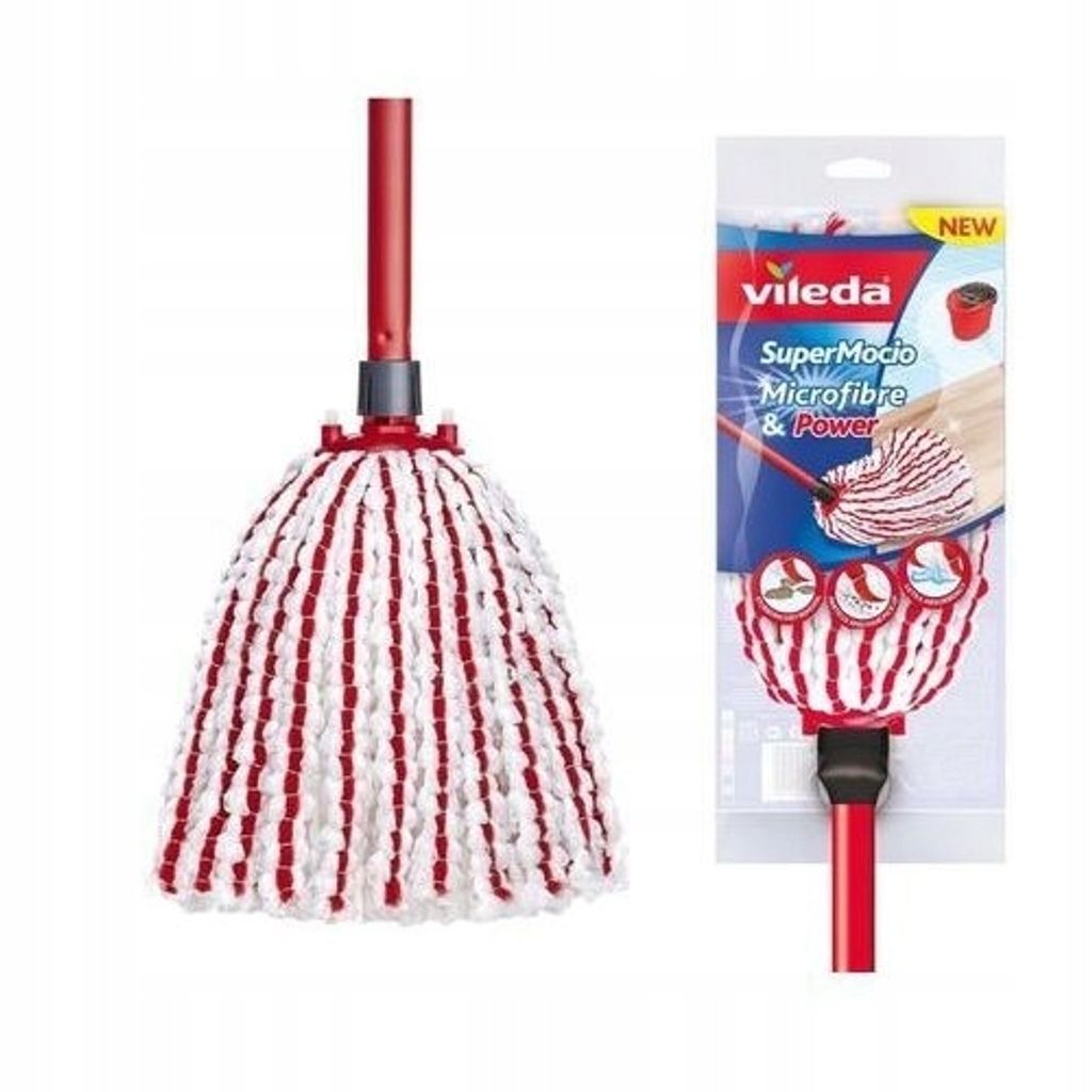 Vileda VI158455, Laminat, Holz, Trocken&Nass, Rot, Weiß, Produktbild 