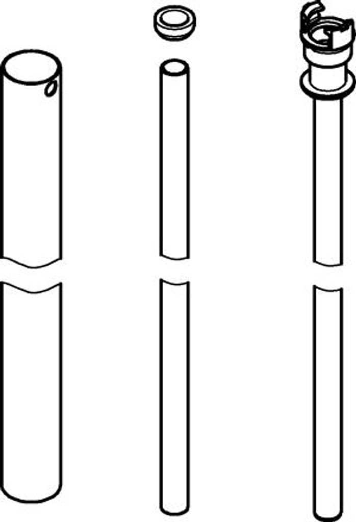 Grohe Ersatzrohr 15 cm länger für Duschsystem chrom - 48053000