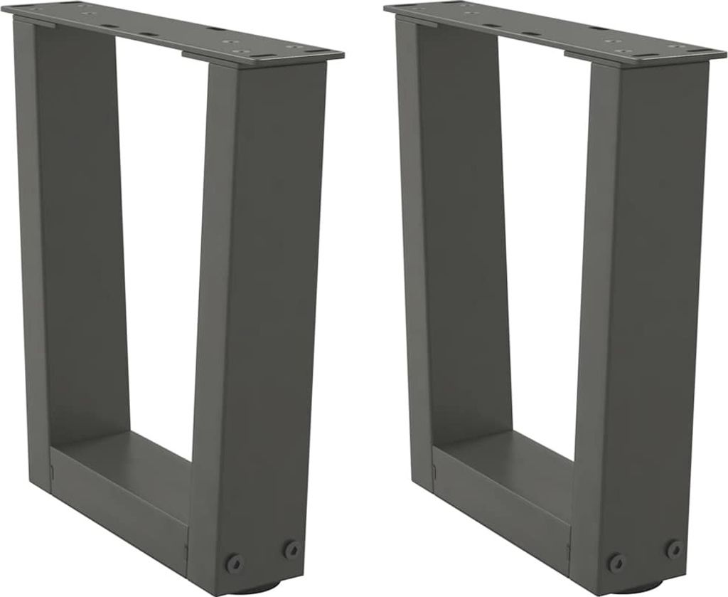 Couchtischbeine V-Form 2 Stück Anthrazit 30x(30-31,3) cm Stahl