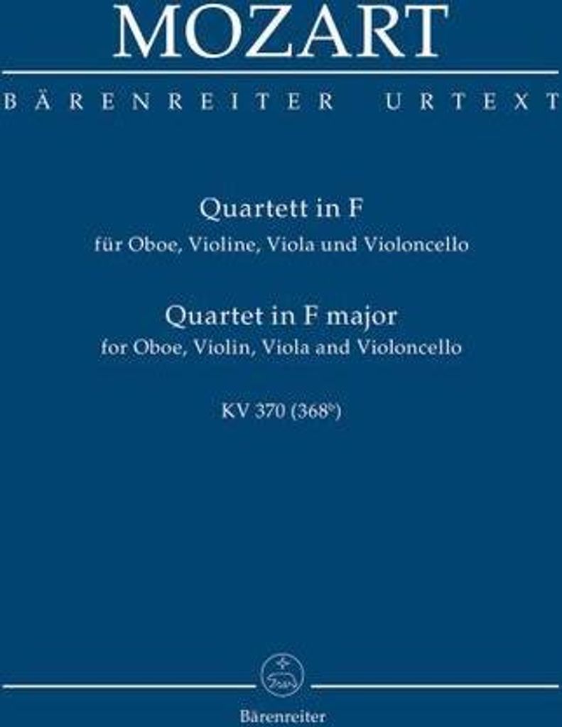 Quartett F-Dur KV370 für Oboe und Streichtrio