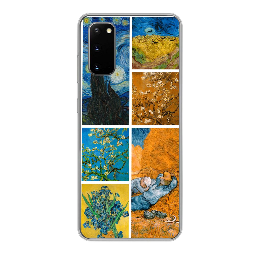 MuchoWow Handyhülle Schutzhülle Hülle für Samsung Galaxy S20 Van Gogh - Collage - Alte Meister Silikon Softcase Handy Hülle - Bild