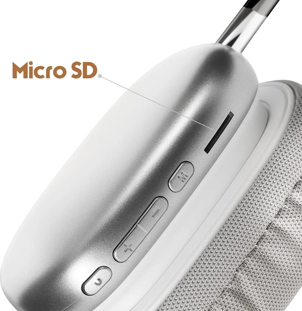 Casque Bluetooth Avizar Argent : Fini les câbles avec le Micro intégré