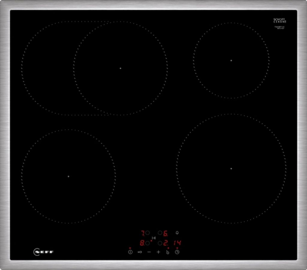 Neff N 50, Induktionskochfeld, 60 cm, Schwarz, Mit Rahmen aufliegend, T56SBF1L0