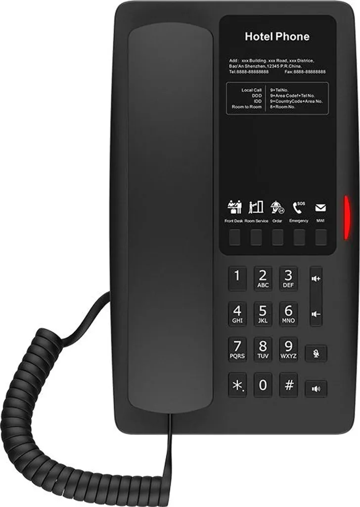 Équipement Téléphonie IP Fanvil H4 Noir pour Standard et Bureau Pro