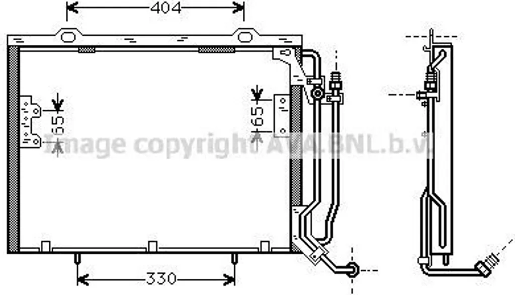 Radiateur de refroidissement moteur pour Audi A4 B6 et B7 - AI2203