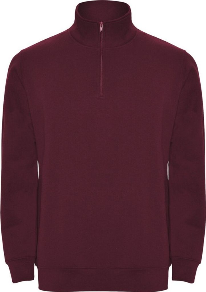 Roly - "Aneto" Sweatshirt mit kurzem Reißverschluss für Herren PF4313 (XXL) (Granatrot)