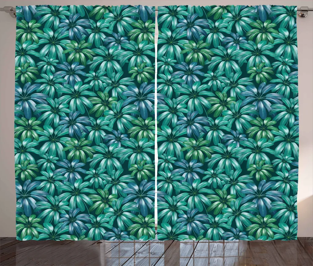 Tenda ABAKUHAUS 280x175 cm | Blu Petrolio Verde Giada | Rustica e Lavabile
