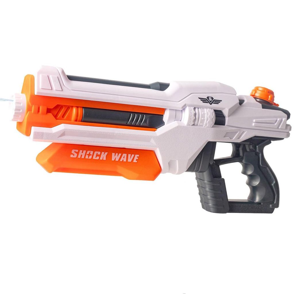 Super Soaker Wasserpistole 1300ml, 8–12m Reichweite, 4 Sprühmodi, starke Wasserspritzpistole für Kinder & Erwachsene, Outdoor Sommer Spielzeug
