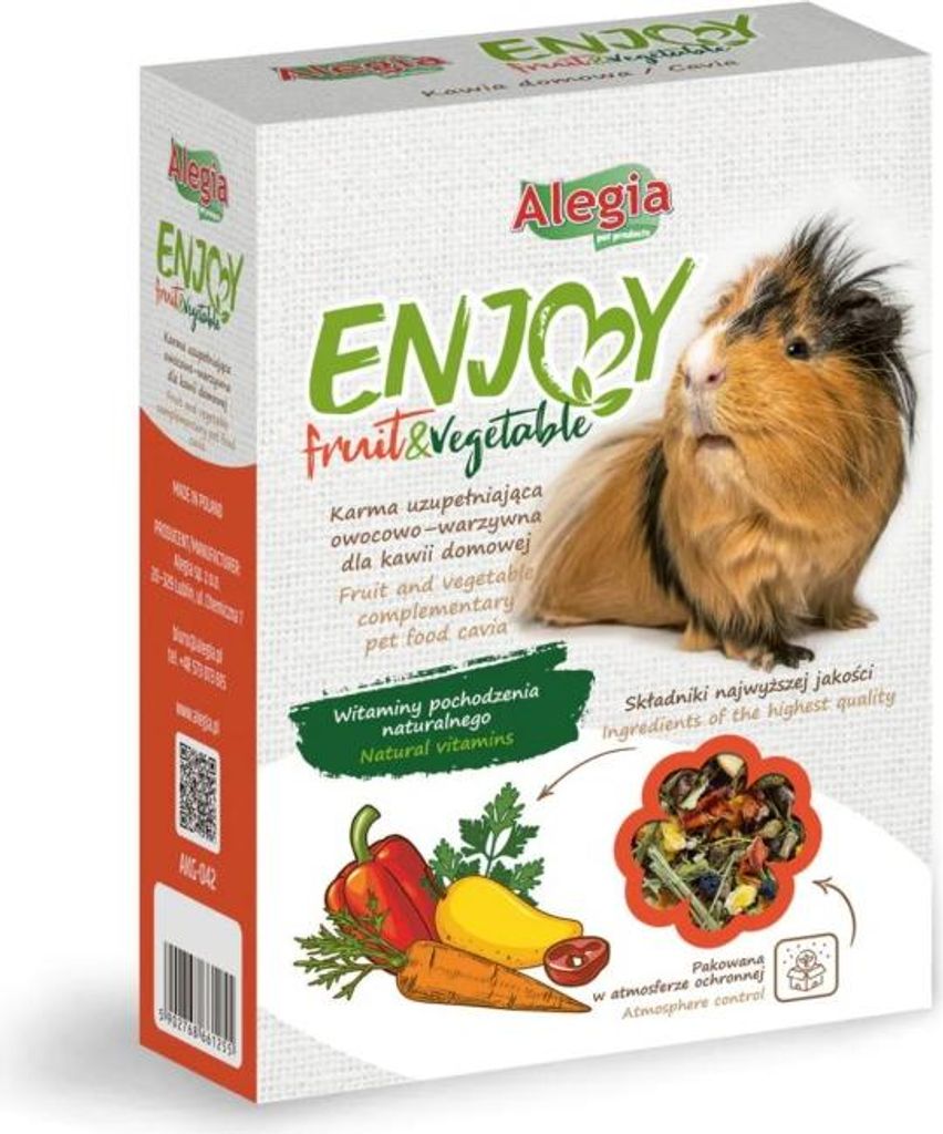 Alegia Užívejte si ovoce a zeleninu pro morčata 340g Alegia Obrázek produktu 