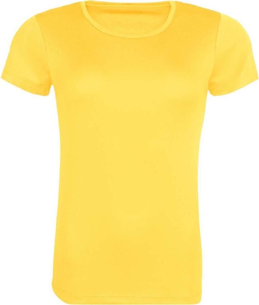 Just Cool JC205 | WomenŽs Recycled Cool T-Shirt Hergestellt aus 6 Plastikflasc - Farbe: Sun Yellow - Größe: L