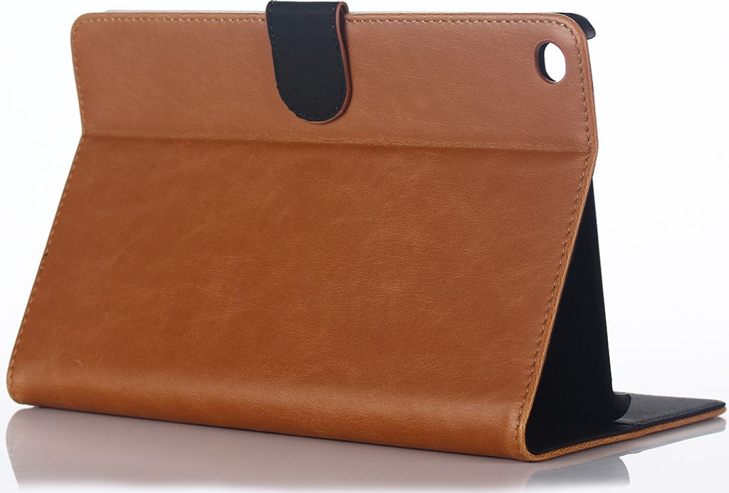 Schutzhülle für Apple iPad MINI 4 MINI 5 Tasche Hülle Kunstleder mit Standfunktion - HELLBRAUN