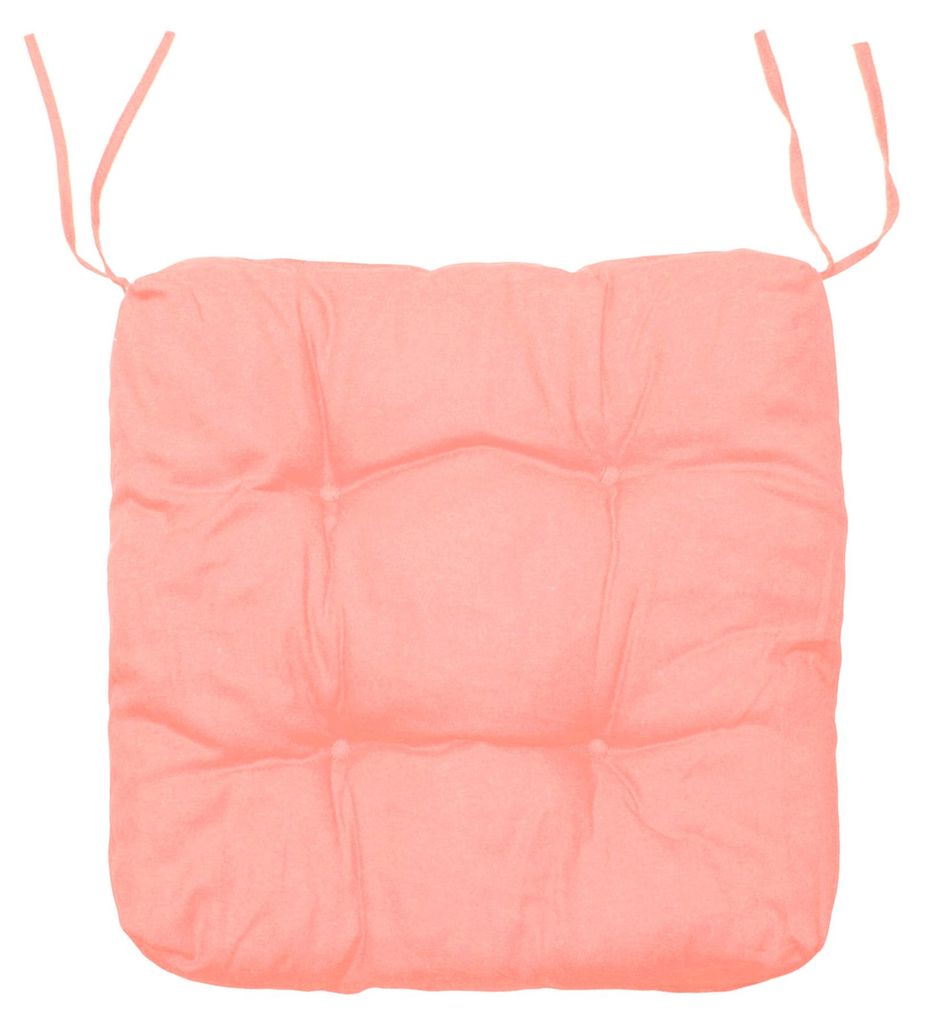 Sitzkissen 40x40 cm lachs rosa Sitzauflage Sitzpolster Produktbild 
