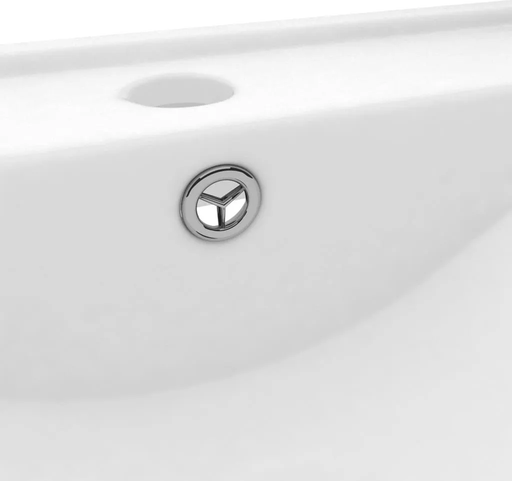 Vasque à poser en céramique blanc mat 60 cm vidaXL pour salle de bain
