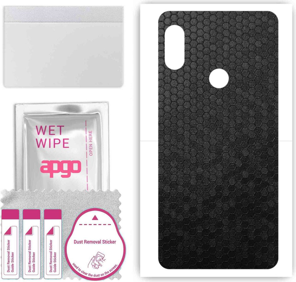 apgo Rückseite Schutzfolie, Skin, kompatibel mit Xiaomi Redmi Note 5 Pro, Hinten Displayschutzfolie aus Vinylfolie, kratzfest, einfache Montage - ...