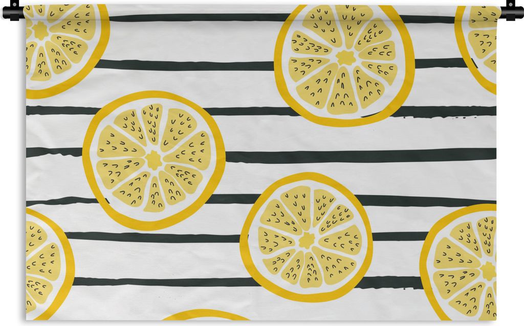 MuchoWow® Wandteppich Wandbehang Sommer - Zitrone - Produktbild 