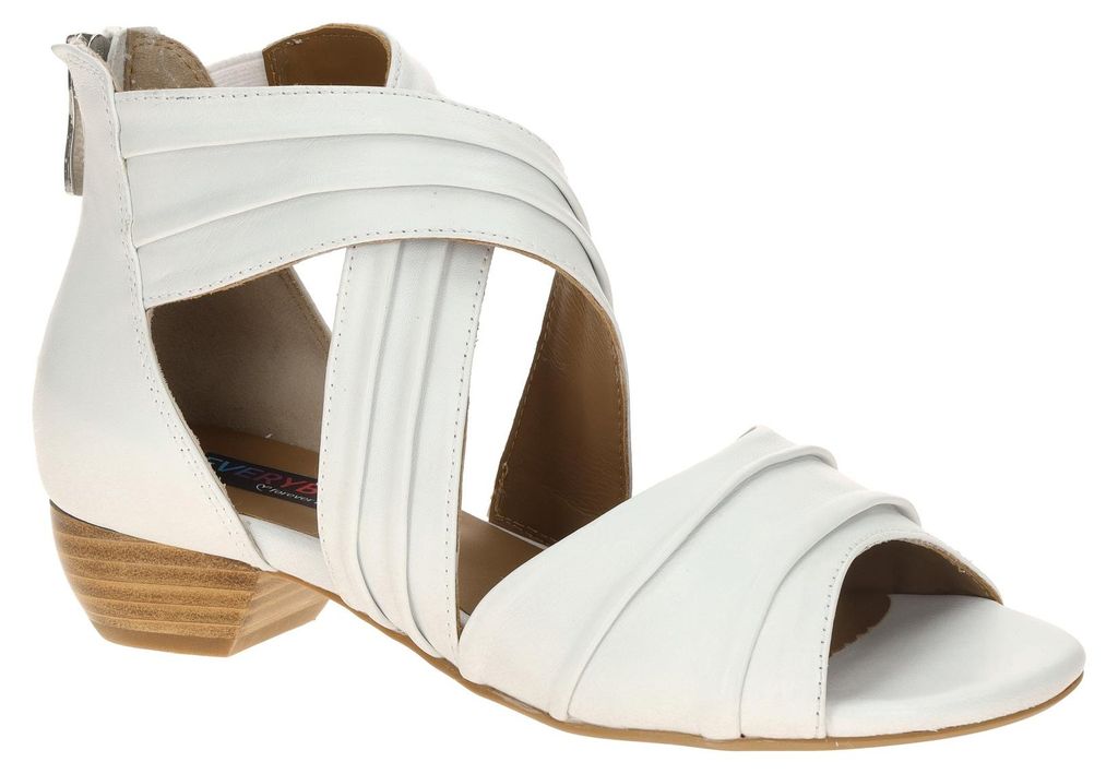 Everybody JOBAS Damen Sandale - Sandaletten weiß NEU