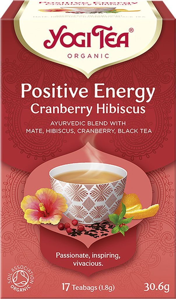 POSITIVE ENERGIE CRANBERRY-HIBISKUS-TEE (17 x 1,8 g) 30,6 g - YOGI-TEE
