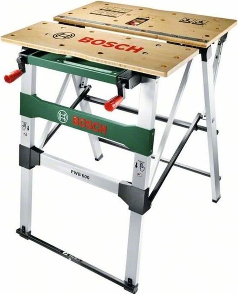 Werkbank, Klappbar, PWB 600, 680 mm Arbeitsfläche, Aluminium, Bosch