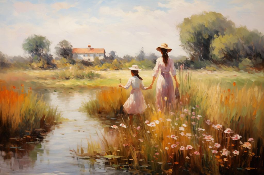Plakat 60x40cm Ländliche Verbindung