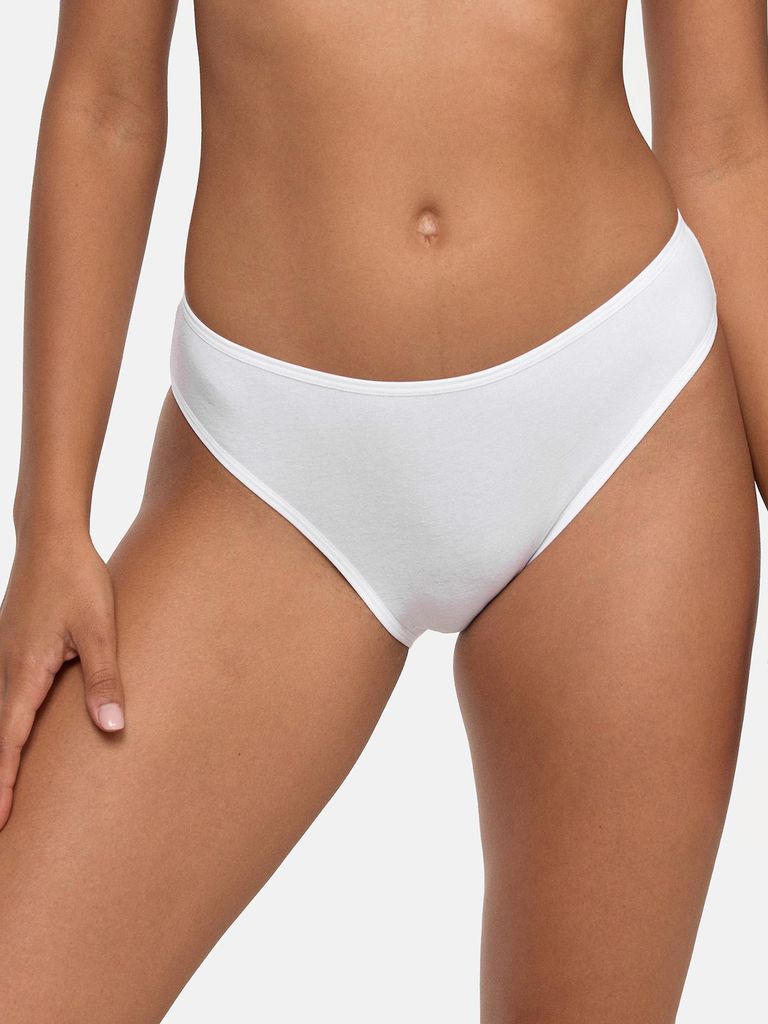NUR DIE Damen Slip Mini 5er Pack - weiss - Größe 40-42 Produktbild 