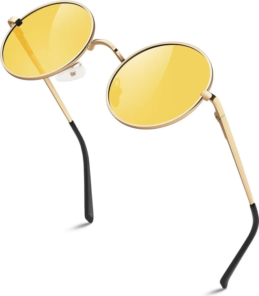 Occhiali da Sole Polarizzati 45mm Argento - Protezione UV400 Professionale