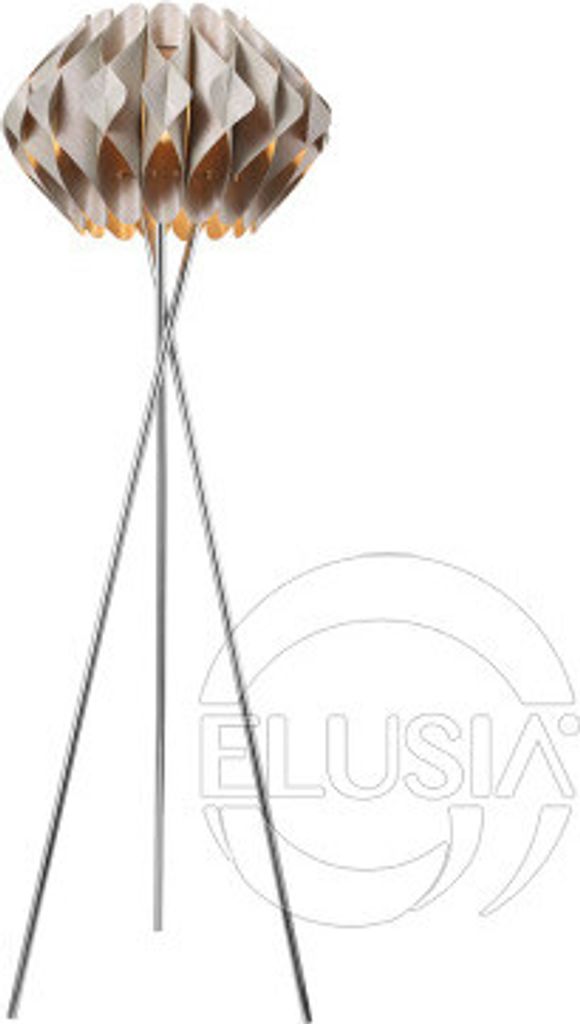 Beige Stehleuchte Ruben 45x156 cm E27 Fassung 1-flammig max. 60W ohne Leuchtmittel