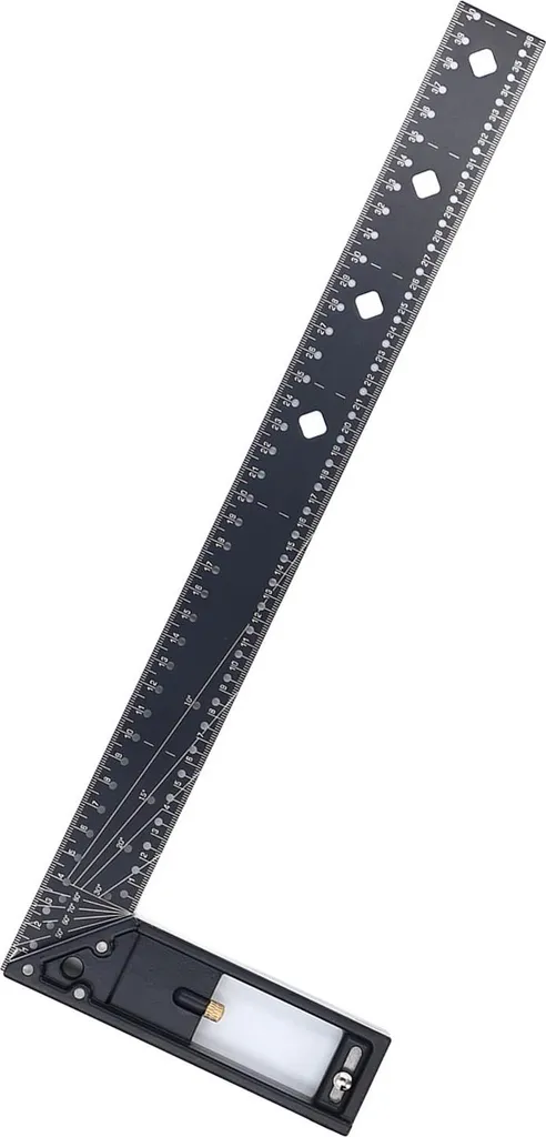 Outil de traçage bois : règle angles multiples 40 cm pour menuiserie - 7