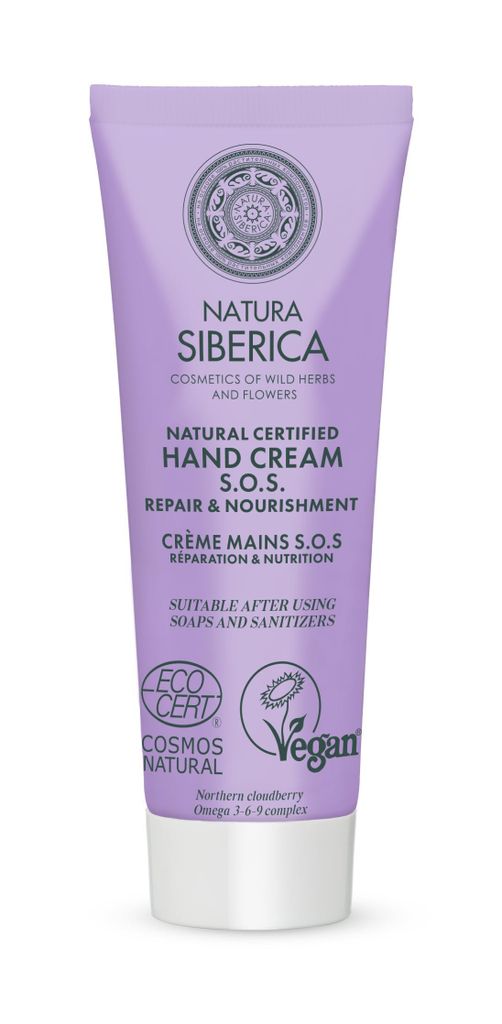 Natura Siberica Natural Certified Hand Cream. S.O.S. Repair & Nourishment, 30 ml
