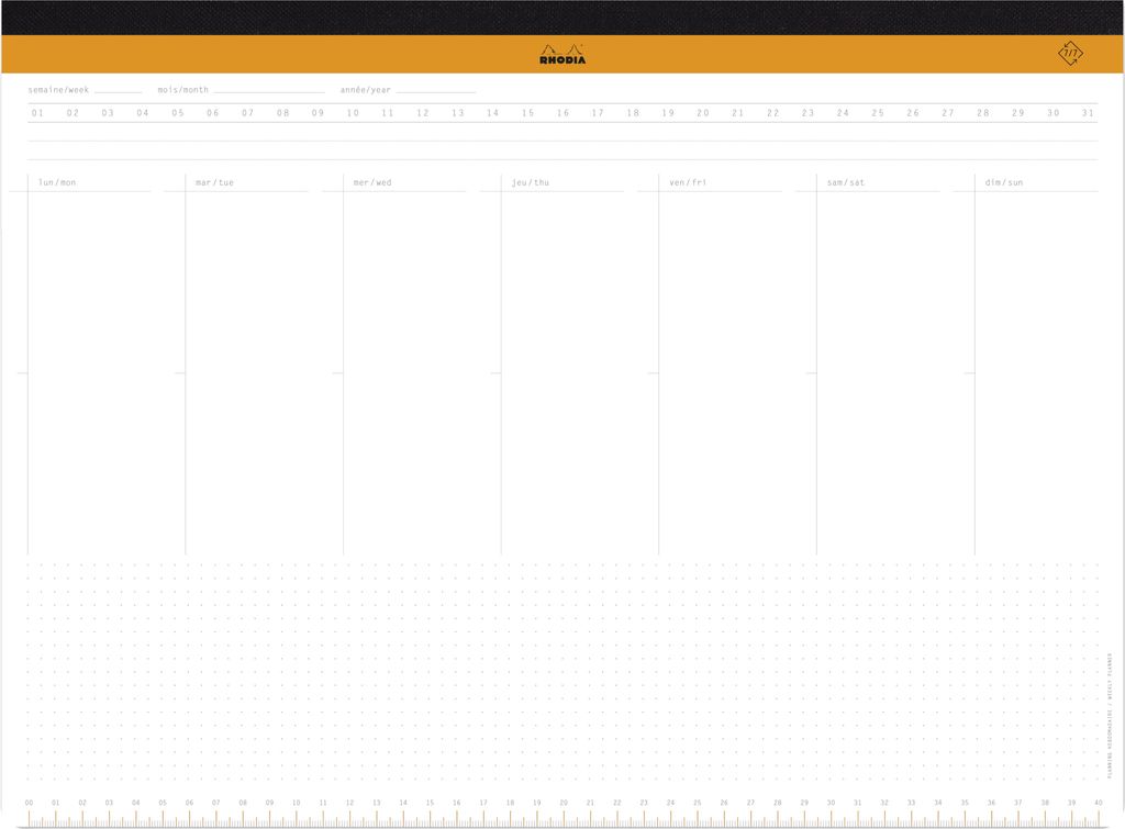 RHODIA Papier-Schreibunterlage RHODIATIME DIN A3+ 60 Blatt