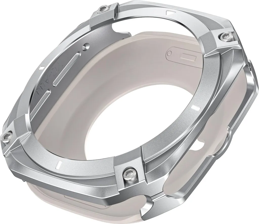 Custodia Rugged per Samsung Watch7 Ultra INF Metallo Argento